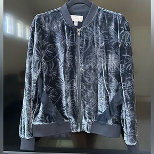 Olivia Palermo Chelsea Velvet Bomber Jacket